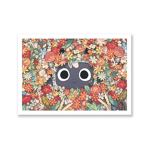 Cult of The Lamb Art Print – Floral Lamb | Default Title