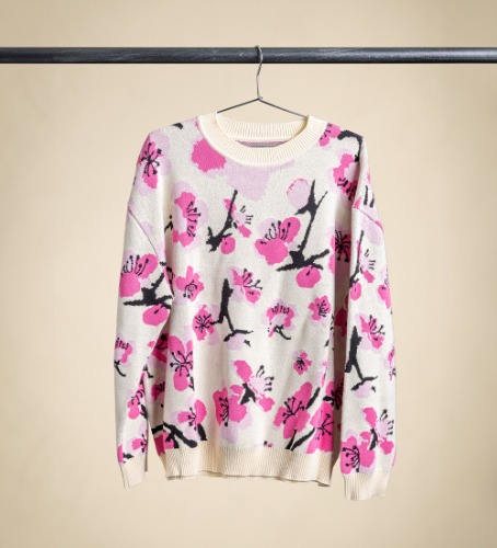 Cherry Blossom Knit Sweater | 2XL