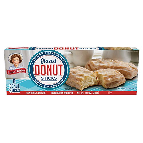 Little Debbie Donut Sticks 6 Individually Wrapped Snack Cakes, 10 OZ Box - 10 Ounce (Pack of 1)