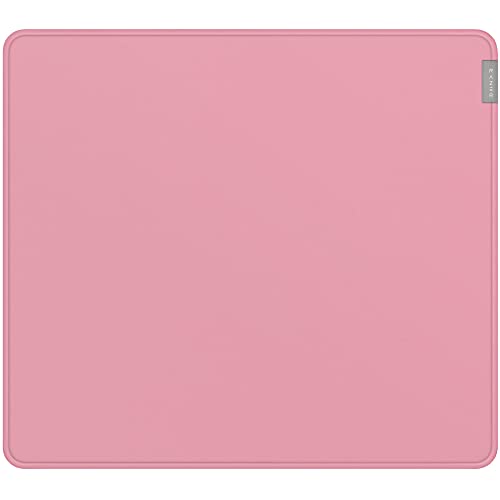 Razer Strider Hybrid Mouse Mat with a Soft Base & Smooth Glide: Firm Gliding Surface - Anti-Slip Base - Rollable & Portable - Anti-Fraying Stitched Edges - Water-Resistant - Large - Quartz Pink - Quartz Pink - Large
