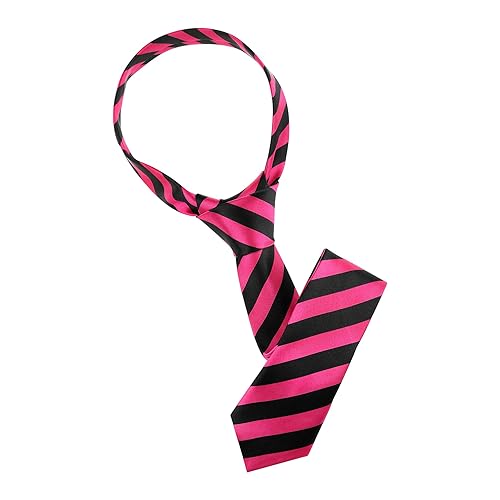 Necktie, black/pink