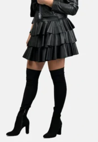 REGINA FASHION A-line mini skirt - black