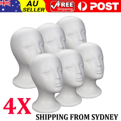 4pcs Foam Mannequin Head Wigs Display
