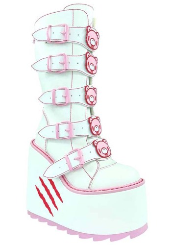 Dune Gloomy Bear [White] | PLATFORM BOOTS [PREORDER] 
