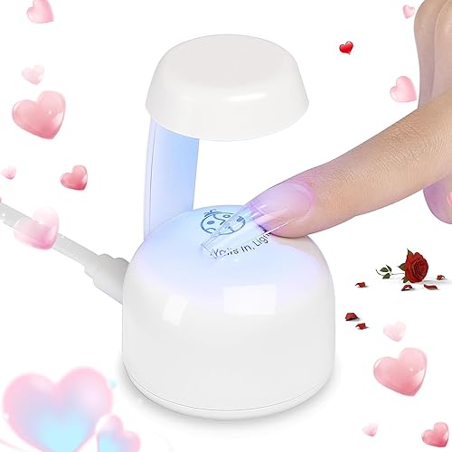 Beetles Mini Uv Light for Gel Nails Flash Curing Innovative with Smart Sensor for Easy and Fast Extension System, Portable Manicure Uv Led Light for Gel Nail Polish DIY Nail Art - 0-mini Uv Light