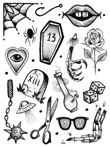 Friday the 13th tattoo