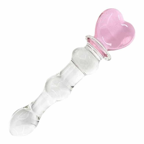 Moon And Star Anal Glass Plug Dildo | Heart