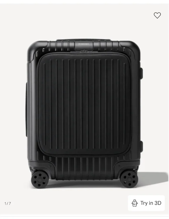 Essential Sleeve Cabin Plus Suitcase | Black | RIMOWA