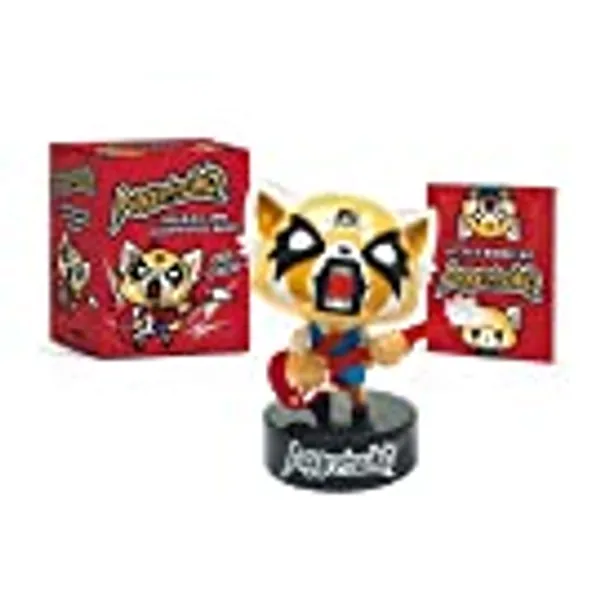 Aggretsuko Figurine and Illustrated Book: With Sound!