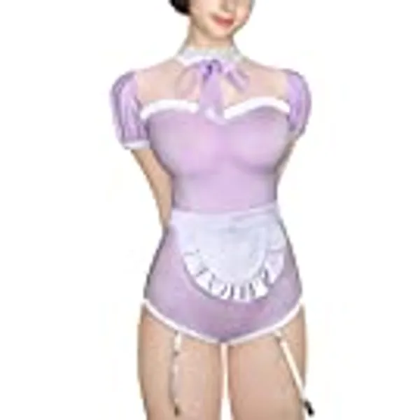 Littleforbig Cotton Romper Pajamas Bodysuit – Maid Suit Onesie
