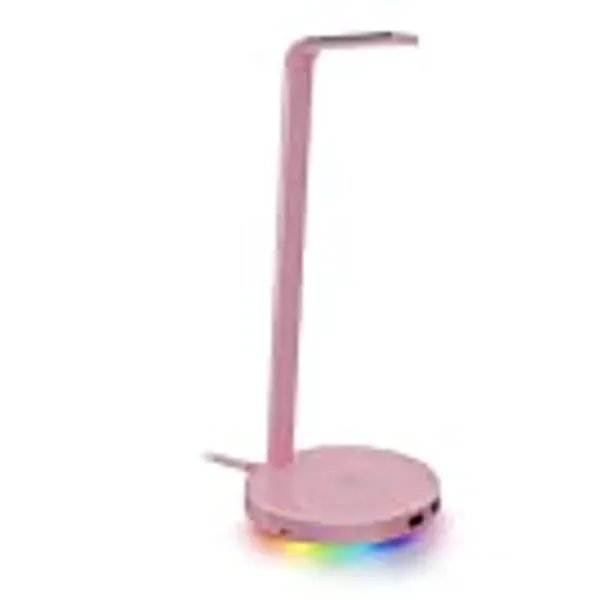 Base Station V2 Chroma: Chroma RGB Lighting - Non-Slip Rubber Base - Designed for Gaming Headsets - Quartz Pink