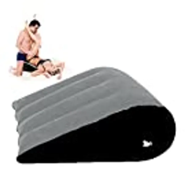 MISSTU Sex Toys Wedge Pillow Position Cushion Triangle Inflatable Ramp Furniture Couples Toy Positioning for Deeper Position Support Pillow Men Women Couples [Upgrade]