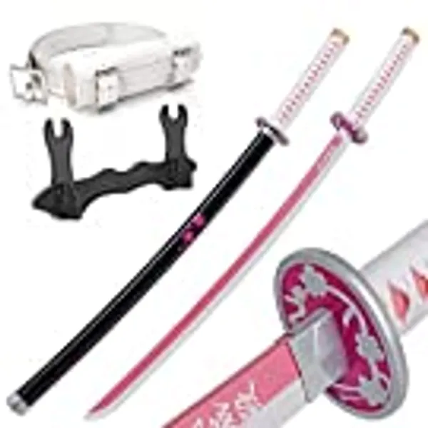 Zisu Bamboo Blade Demon Slayer Sword, About 41 inches, Hashira Pillars & Protagonist Katana, Anime Original Texture