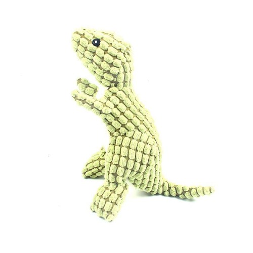 Durable Plush Squeaky Dinosaur Dog Toy - 32*14cm / green
