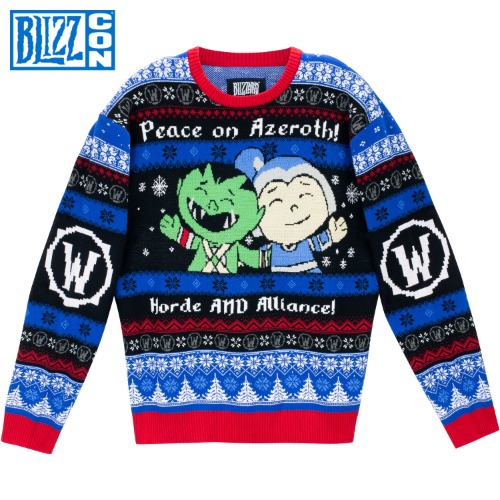 World of Warcraft Peace on Azeroth Holiday Sweater | L