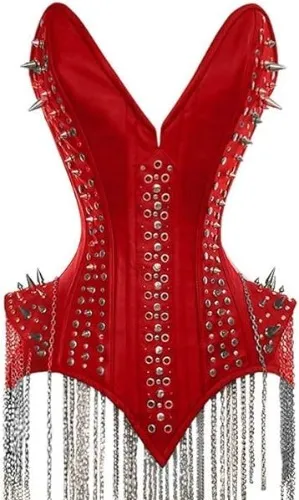 LEATHER Overbust Tight Shaper Corset