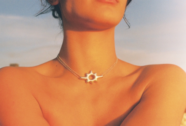 Sunburst Pendant Choker