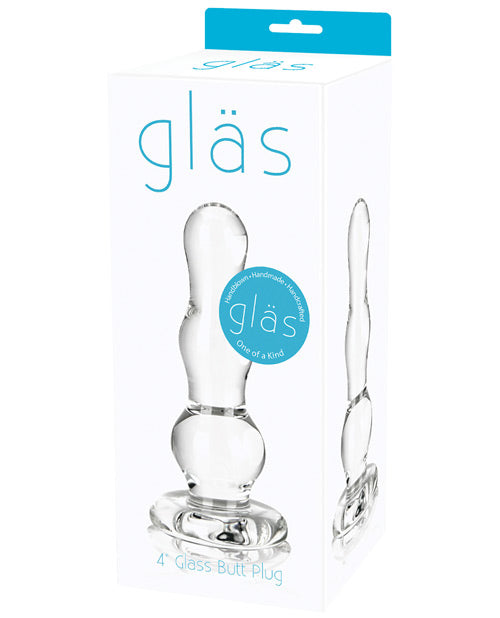 Glas Butt Plug - Clear - 4"