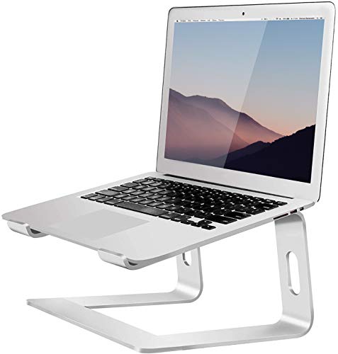 Orionstar Laptop Stand Aluminum Laptop Riser Compatible with Apple Mac MacBook Air Pro 10 to 15.6 Inch Notebook Computer, Ergonomic Elevator Holder, Silver - C-silver