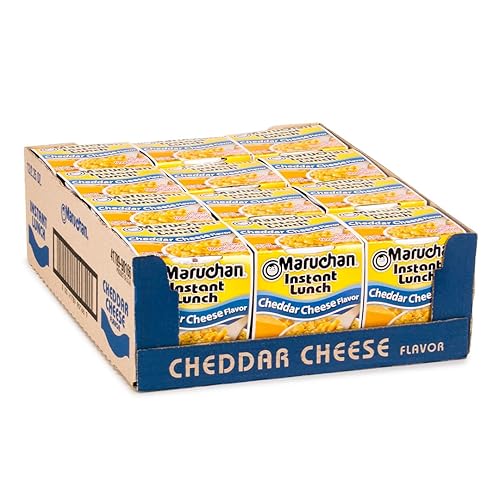 Maruchan Instant Lunch Cheddar Cheese, Ramen Noodle Soup, Microwaveable Meal, 2.25 Oz, 12 Count - Chedder cheese