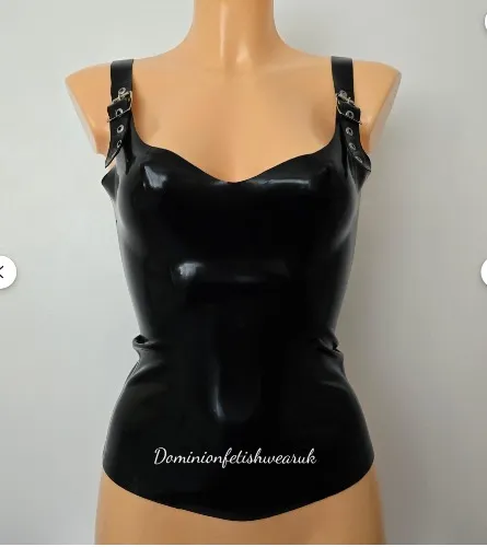 atex rubber buckle shoulder strap vest top