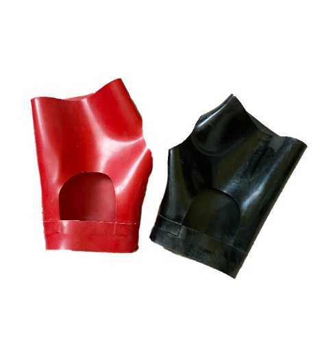 Latex Driving Gloves / Gauntlets | Black