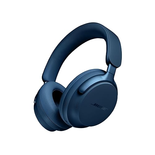 Bose QuietComfort Ultra Bluetooth Headphones, Wireless Headphones with Spatial Audio, Over Ear Noise Cancelling Headphones with Mic, Up to 24 Hours of Battery Life, Lunar Blue - Limited Edition Color - Lunar Blue
