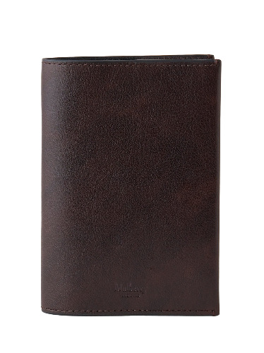Passport Slip Dark Chocolate Two-Tone Leather | OS / Dark Brown