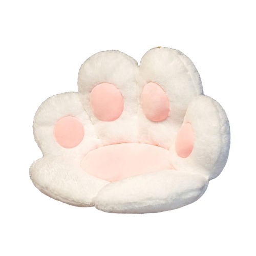 Niedliches Sitzkissen,Katzenpfoten Stuhlkissen,Faules Sofa in Katzenpfotenform,Sofa Rücken Kissen Nap Kissen Kissen Spielzeug Geschenk Für Erwachsene Kinder (Weiß) - Weiß