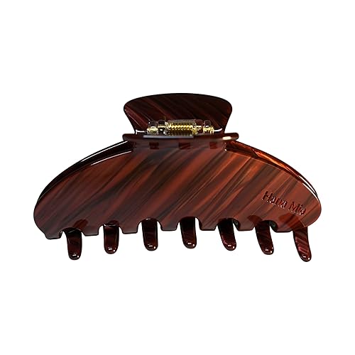 Hana Mia Hair Clip for Women, Burgundy, 4 Inches, Large Claw Clip for Thick Hair, Premium Durable Acetate, No Slip Grip, 1 Piece - Burgundy