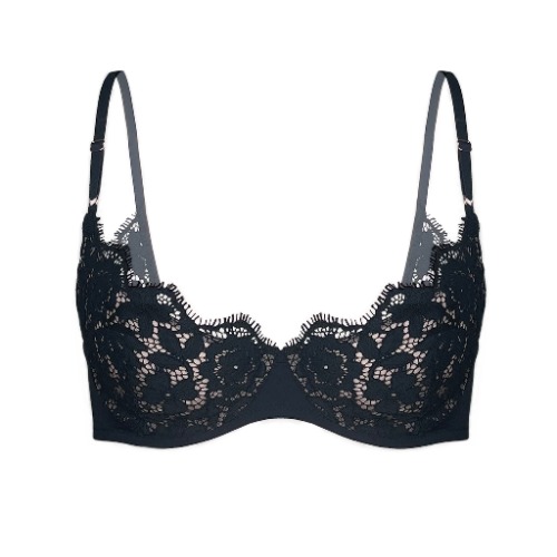 Frisson Scoop Demi Bra Black - 32C/34B / Black
