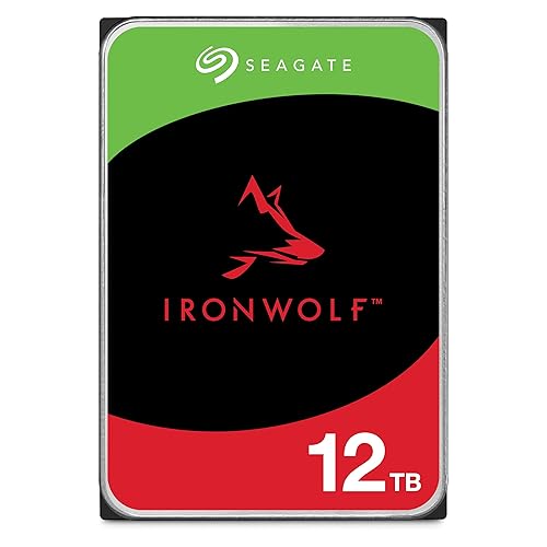 Seagate IronWolf 12TB NAS Internal Hard Drive HDD – CMR 3.5 Inch SATA 6Gb/s 7200 RPM 256MB Cache for RAID Network Attached Storage (ST12000VNZ008/ST12000VN0008) - HDD - 12TB