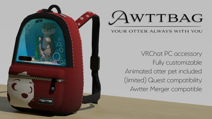 Awttpack : Otter backpack for VRChat