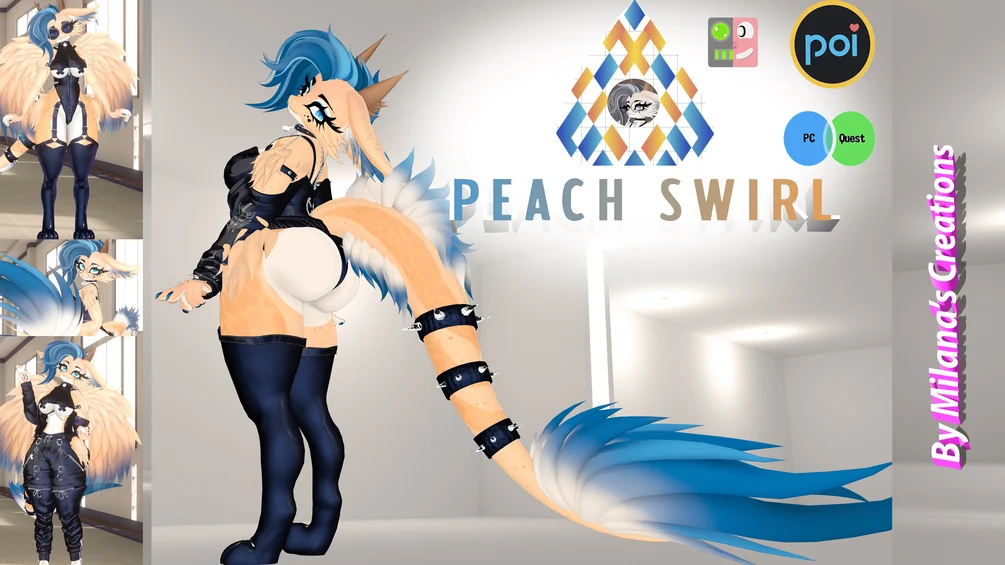 Peach Swirl The Dragon