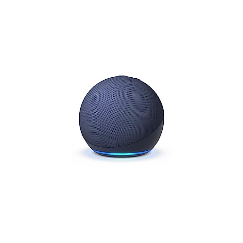 Echo Dot (5th Gen, 2022 release) | With bigger vibrant sound, helpful routines and Alexa | Deep Sea Blue - Deep Sea Blue - Device only