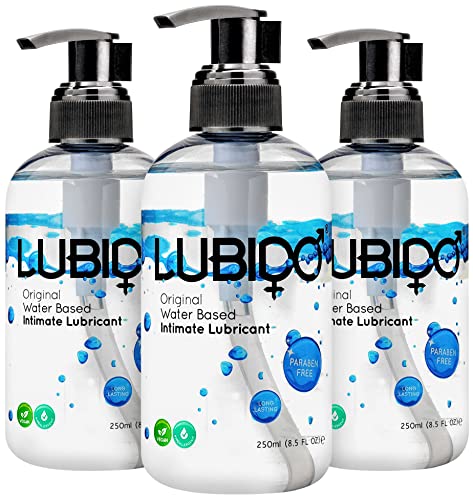 Lubido Original Water Based Paraben Free Intimate Gel Lube – 250ml (Pack of 3)