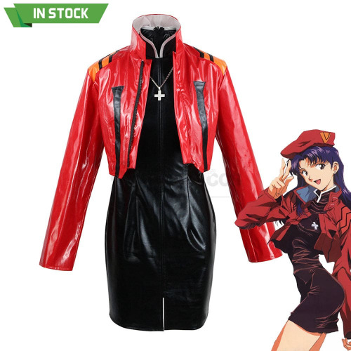 【In Stock】Anime EVA Neon Genesis Evangelion Cosplay Katsuragi Misato Cosplay Costume - M