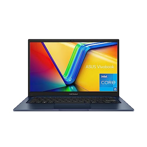 ASUS 2023 Vivobook 14 Laptop, 14” FHD (1920 x 1080) Display, Intel Core i5-1235U CPU, Intel Iris Xᵉ Graphics, 8GB RAM, 256GB SSD, Windows 11 Home, Quiet Blue, F1404ZA-AS51 - 14" | Core i5