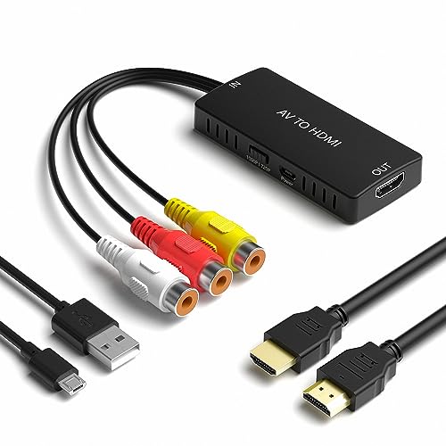 RuiPuo RCA to HDMI Converter, AV to HDMI Adapter