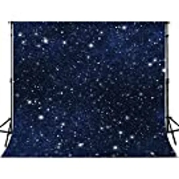 FUERMOR 10x10ft Night Starry Sky Photo Backdrop Studio Props Stars Background GEFU639
