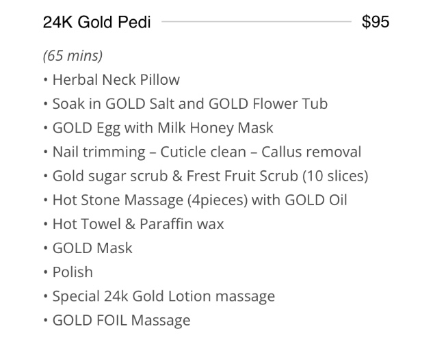 24K Gold✨Pedicure