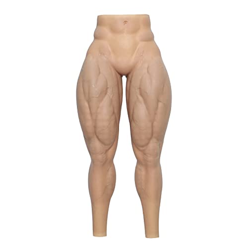 SMITIZEN Silicone Muscle Pants Male Legs Realistic Male Fake Muscle Costume For Cosplay Carnival Pride Parade Halloween - Natural