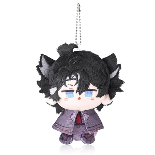 UTIEHD Genshin Impact Plüsch-Schlüsselanhänger, Niedliche 10cm Sammel-Figuren - Kompakte Größe für Taschen und Schlüssel für Fans (Wriothesley) - Wriothesley