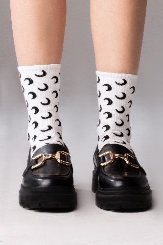 Luna White Socks