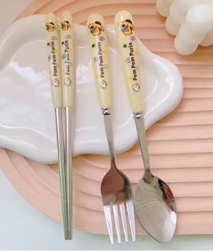 Juego de cubiertos de Pompompurin