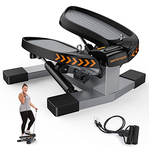Sportsroyals Stair Stepper for Exercises-Twist Stepper with Resistance Bands and 330lbs Weight Capacity - 01-Stepper