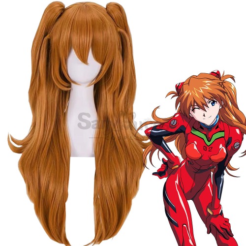 【In Stock】Anime EVA Neon Genesis Evangelion Cosplay Asuka Langley Soryu  Cosplay Wig