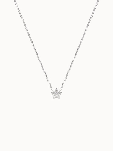 Stellar Diamond Necklace - White Gold