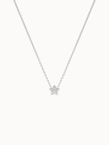 Stellar Diamond Necklace - White Gold