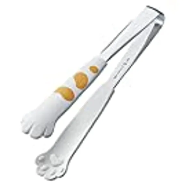 Miya Catch Cat Tongs, 7-Inch, White